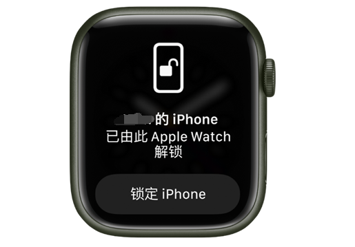 贡井苹果手机维修分享用 AppleWatch 解锁配备面容 ID 的 iPhone方法 