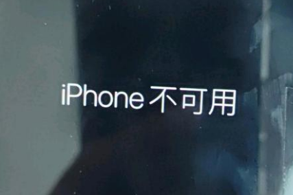 贡井苹果服务网点分享锁屏界面显示“iPhone 不可用”如何解决 